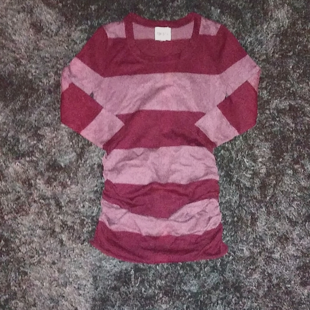 DARK MAROON AND LIGHT MAROON SWEATER